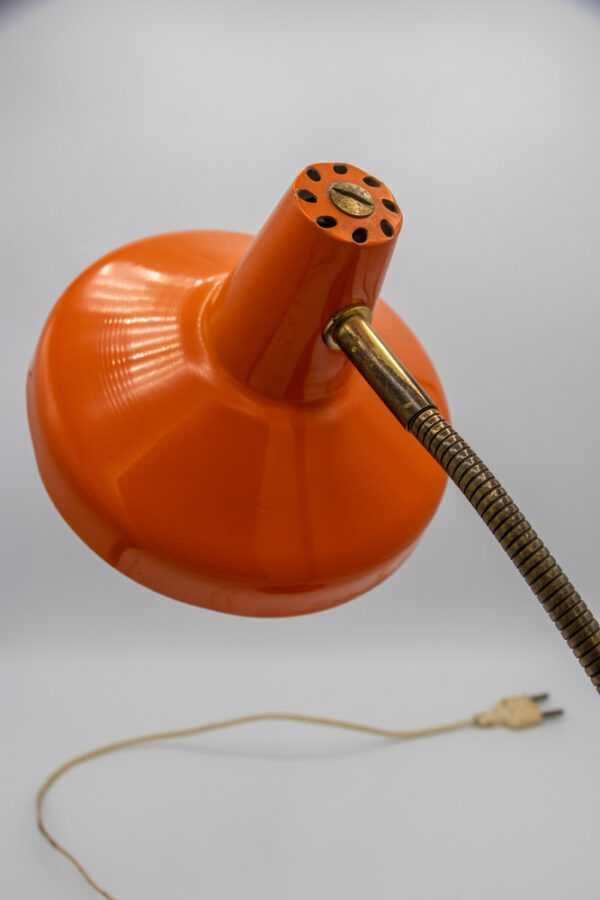 lampe de bureau aluminor orange