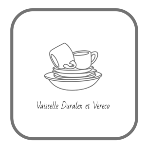 Vaisselle Duralex et Vereco