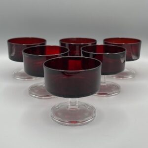 coupes luminarc rouge rubis