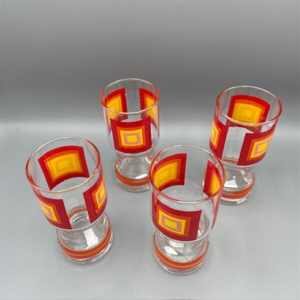 Verres Vintage Pop Orange