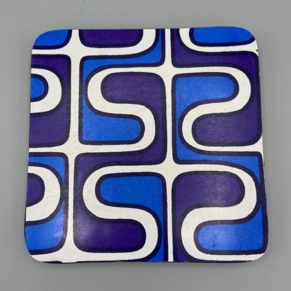 dessous de plat formica bleu
