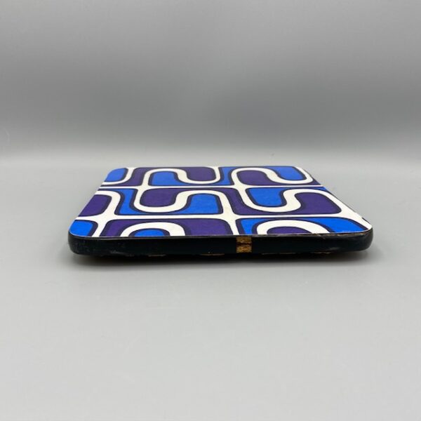 dessous de plat formica bleu