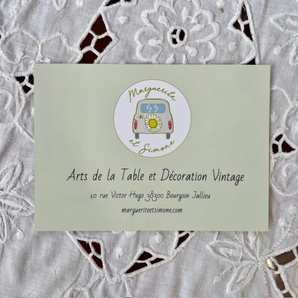 carte cadeau valable au showroom Marguerite et Simone à Bourgoin Jallieu