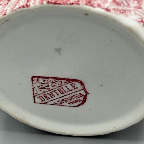 tasse à thé Lunéville modèle dentelle