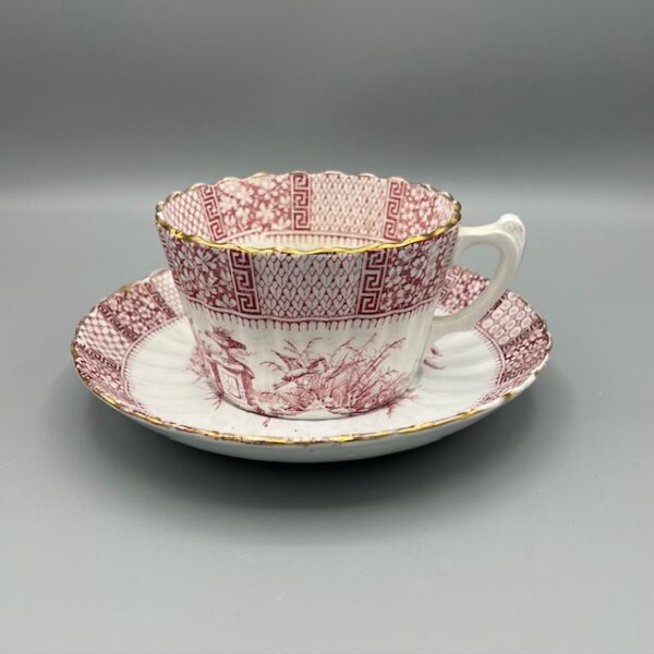 tasse à thé Lunéville modèle dentelle