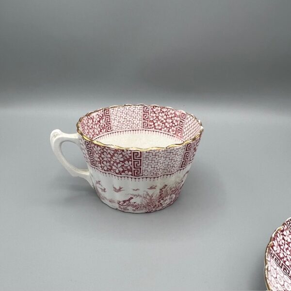 tasse à thé Lunéville modèle dentelle