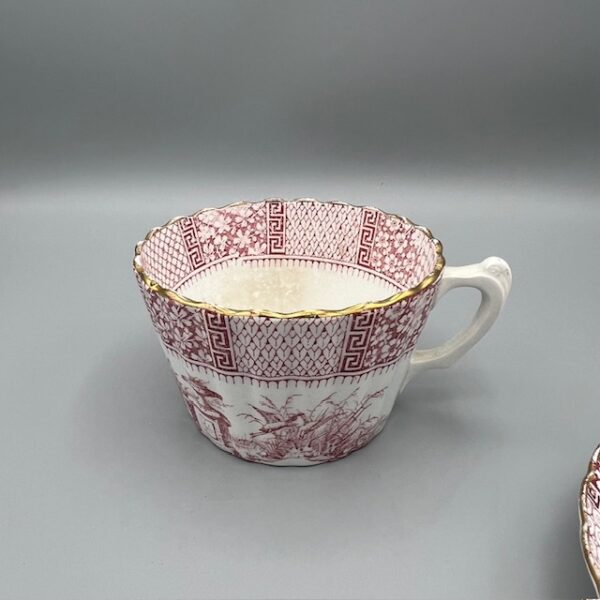 tasse à thé Lunéville modèle dentelle