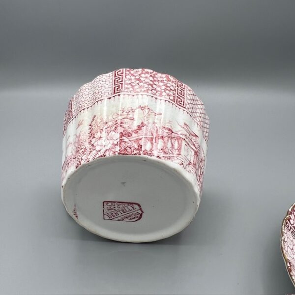 tasse à thé Lunéville modèle dentelle