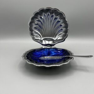 Beurrier coquille Saint-Jacques vintage en inox